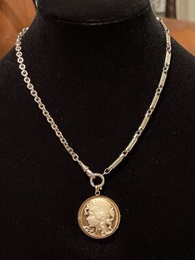 Vintage Watch Chain Repurposed Necklace